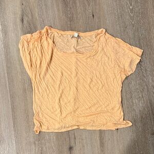 American Eagle Outfitters Light Orange Short Sleeve Tee